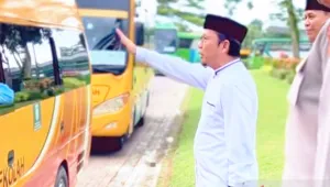 Ibadah Haji 2026: Intip Momen Haru Penglepasan 151 Calhaj Bangka Tengah Menuju Tanah Suci