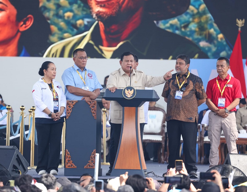 Presiden Prabowo Subianto Umumkan Kebijakan Perlindungan Pekerja di May Day 2026.