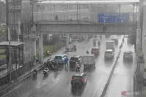 BMKG: Jakarta Diprediksi Hujan Ringan pada Senin Pagi hingga Sore Hari