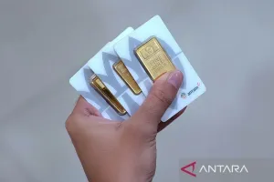 Harga Emas Antam pada Senin (04/5) Turun Tipis Rp1.000 Menjadi Rp2,795 Juta/Gr