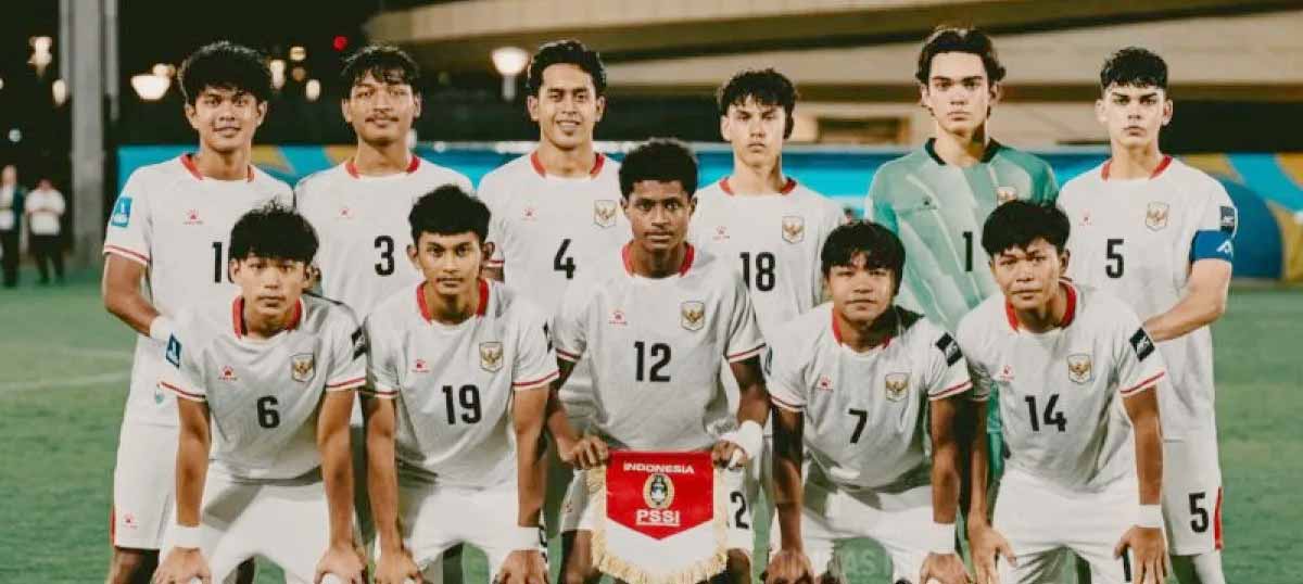 Daftar Susunan Pemain Timnas U17 Indonesia Versus Jepang di Piala Asia 2026
