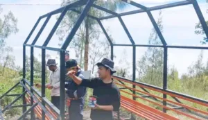 Balai TNGR Bangun Rest Shelter di Kawasan Gunung Rinjani