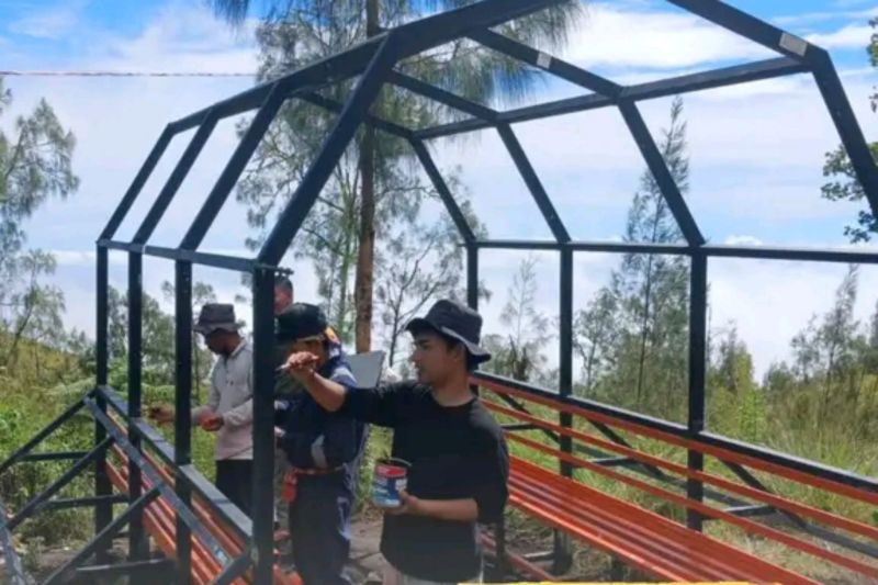 Gunung Rinjani Makin Nyaman, TNGR Hadirkan Rest Shelter di Jalur Pendakian.