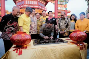 Kelenteng Tian Fu Gong PIK 2 Diresmikan, Gubernur Pramono Kaji Konektivitas LRT Jakarta
