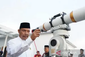 Kemenag Sumut Menyampaikan Tinggi Hilal di Medan Mencapai 6,52 Derajat