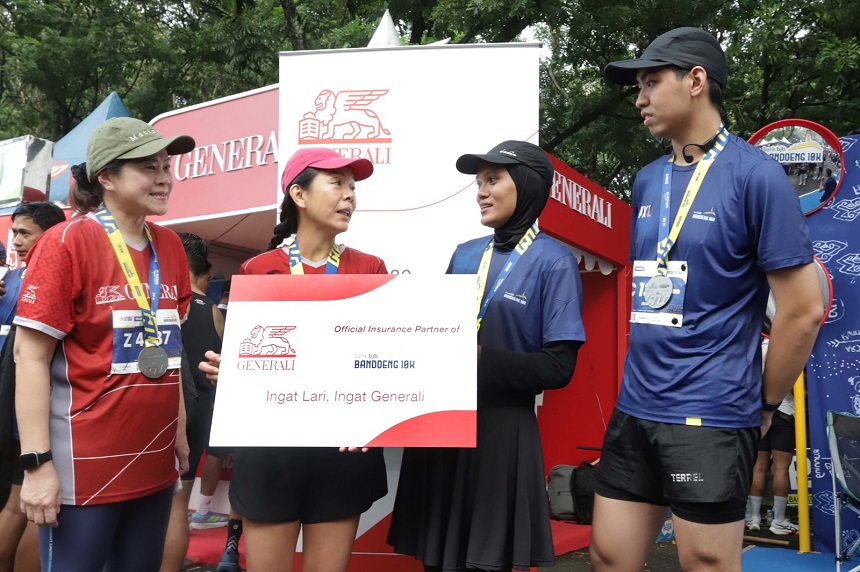 Konsisten Wujudkan Nilai Live The Community, Generali Indonesia Proteksi Para Pelari bank bjb Bandoeng 10K.
