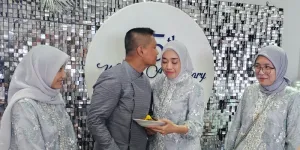 Marsekal Muda Budhi Achmadi Gelar Syukuran Pernikahan Perak Secara Sederhana