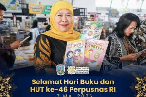 Peringati Hari Buku Nasional, Gubernur Jatim Khififah Ajak Masyarakat Jadikan Membaca sebagai Gaya Hidup