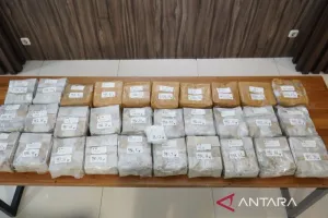 Polda Metro Jaya Gagalkan Peredaran 32 Kg Sabu asal Malaysia