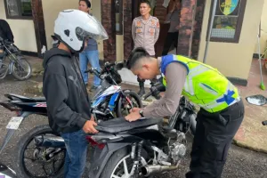 Polres Rejang Lebong Tindak Pelaku Balap Liar di Jalan Lintas Curup-Lubuklinggau 