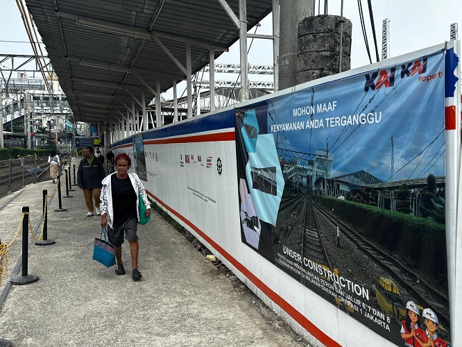 KAI: Perpanjang Peron Jalur 6-8 di Stasiun Bogor Selesai Juli