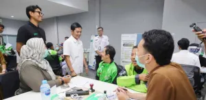 Kemenkes Berkolaborasi dengan Swasta Bantu 1.141 Mitra Driver Ojol Ikuti Program CKG