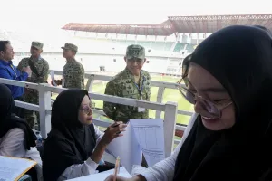 Sekjen Kemhan Tinjau Seleksi Nasional SDM KDKMP dan KNMP di Surabaya