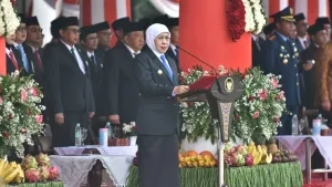 Peringati Harkitnas, Khofifah Tekankan Kedaulatan Informasi dan Perlindungan Tunas Bangsa