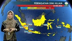 Cuaca Hari Ini, Kota-kota Besar Umumnya Diguyur Hujan