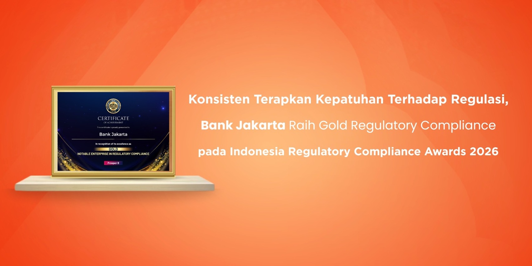 Konsisten Terapkan GCG, Bank Jakarta Raih Penghargaan Reg...