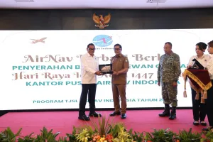 Untuk Masyarakat Tangerang, AirNav Indonesia Salurkan Puluhan Hewan Qurban