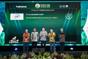 Program ESG dan CSR Berkelanjutan Antar Yili Indonesia Dairy Raih Penghargaan Nasional
