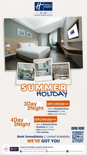 Holiday Inn Express Jakarta Wahid Hasyim Tawarkan Promo Stay More Save More