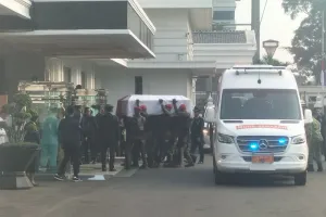 Jenazah Ryamizard Ryacudu Tiba di Kantor Kementerian Pertahanan