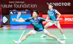 Bantai Ganda Jepang Dua Gim Langsung, Raymond/Joaquin Mengamuk di Babak Pertama Indonesia Open 2026