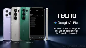 Tecno Berikan Akses Google AI Plus Gratis Tiga Bulan untuk Pengguna Perangkat Terpilih