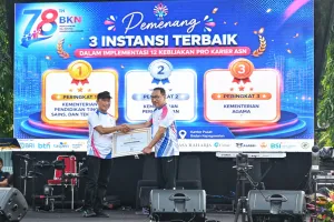 Kemenhub Raih Penghargaan Dukungan Implementasi Kebijakan Pro Karier ASN