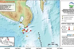 BMKG Catat 20 Gempa Susulan Usai Gempa M7,7 di Filipina, Peringatan Tsunami Berakhir