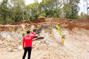 Ditreskrimsus Polda Sultra Sita Tiga Ekskavator Tambang Ilegal di Pomalaa Kolaka