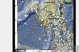 Gempa Magnitudo 5,3 Mengguncang Kepulauan Sangihe Sulut