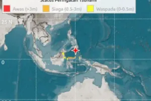 Pascagempa di Laut Sulawesi, BNPB Imbau Warga Jauhi Pantai