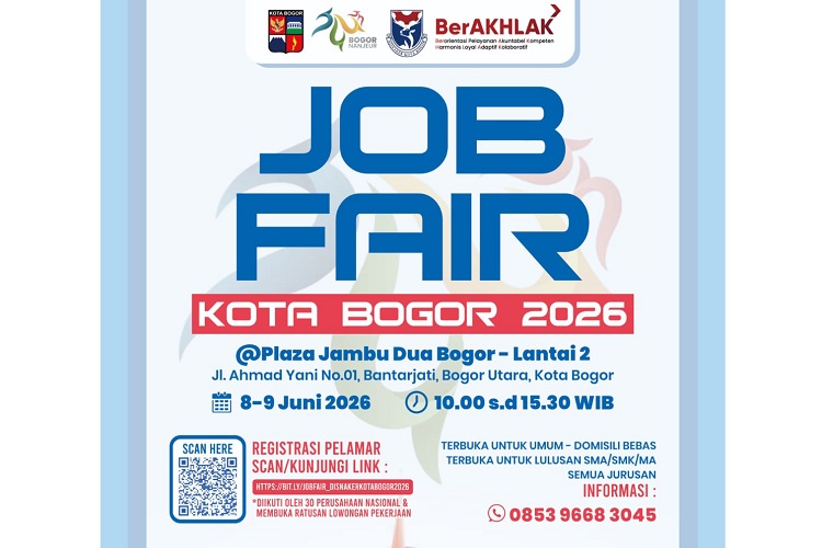 Pemkot Bogor Gelar Job Fair dengan Ribuan Lowongan Kerja