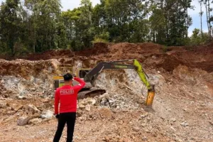Polda Sultra Sita 3 Ekskavator dalam Penindakan Tambang Ilegal di Kolaka.