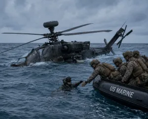 Helikopter AH-64 Apache AS Jatuh Dekat Selat Hormuz, Trump Sebut Pilot Selamat
