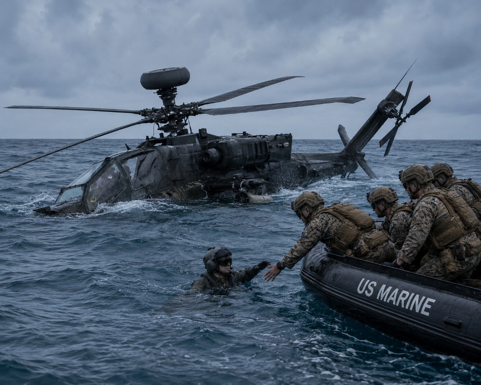 Helikopter AH-64 Apache AS Jatuh Dekat Selat Hormuz, Trum...