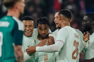 Laga Persahabatan: Prancis Kalahkan Irlandia Utara 3-1, Olise Cetak “Hattrick” 