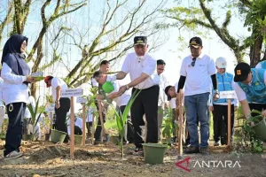 Usai Banjir Bandang, Sumbar Tanam 1.000 Pohon di Hutan Kota Malvinas Padang.