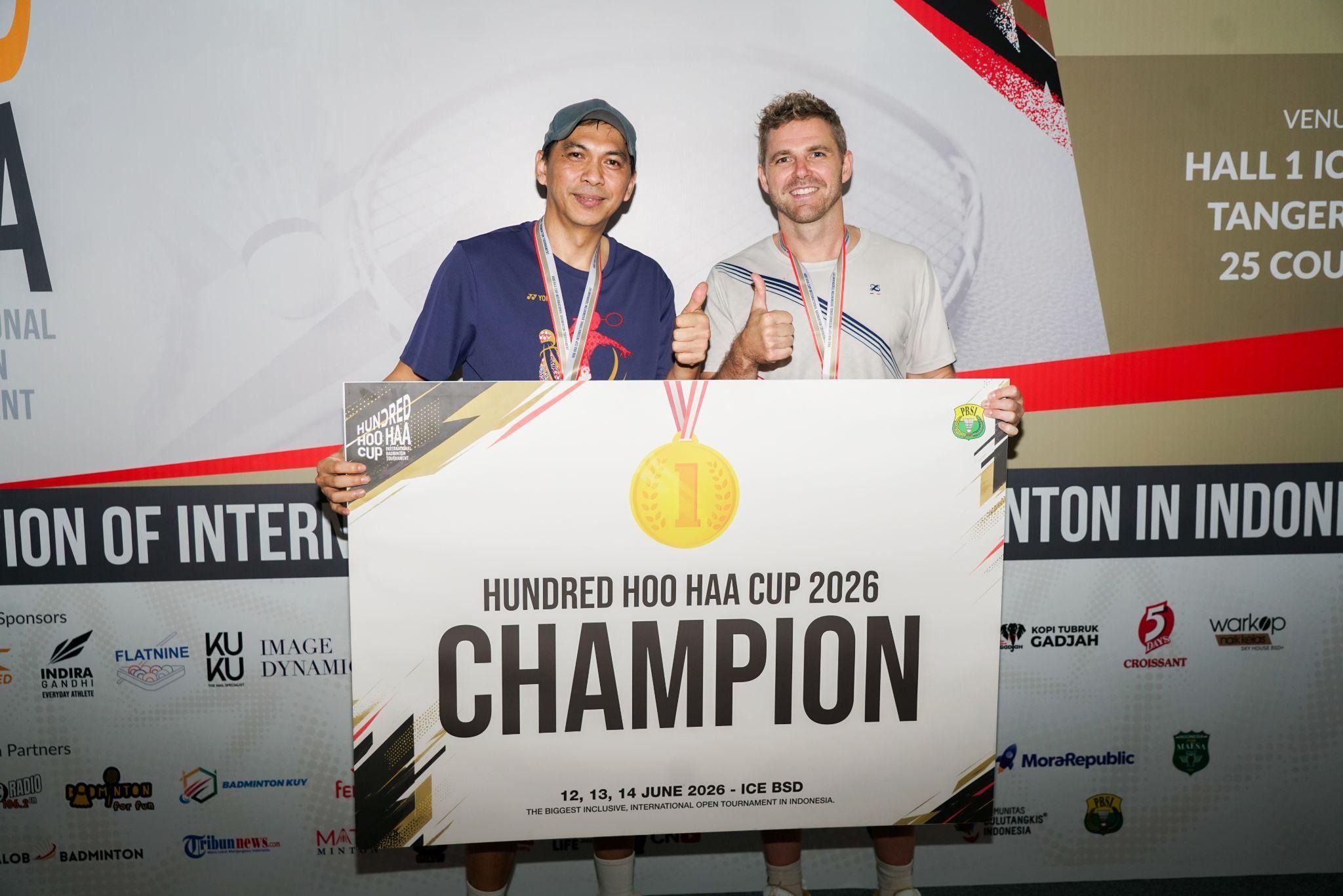 Hasil HUNDRED HOO HAA CUP 2026: Brice Leverdez dan Skuad Indonesia Dominasi Podium Juara
