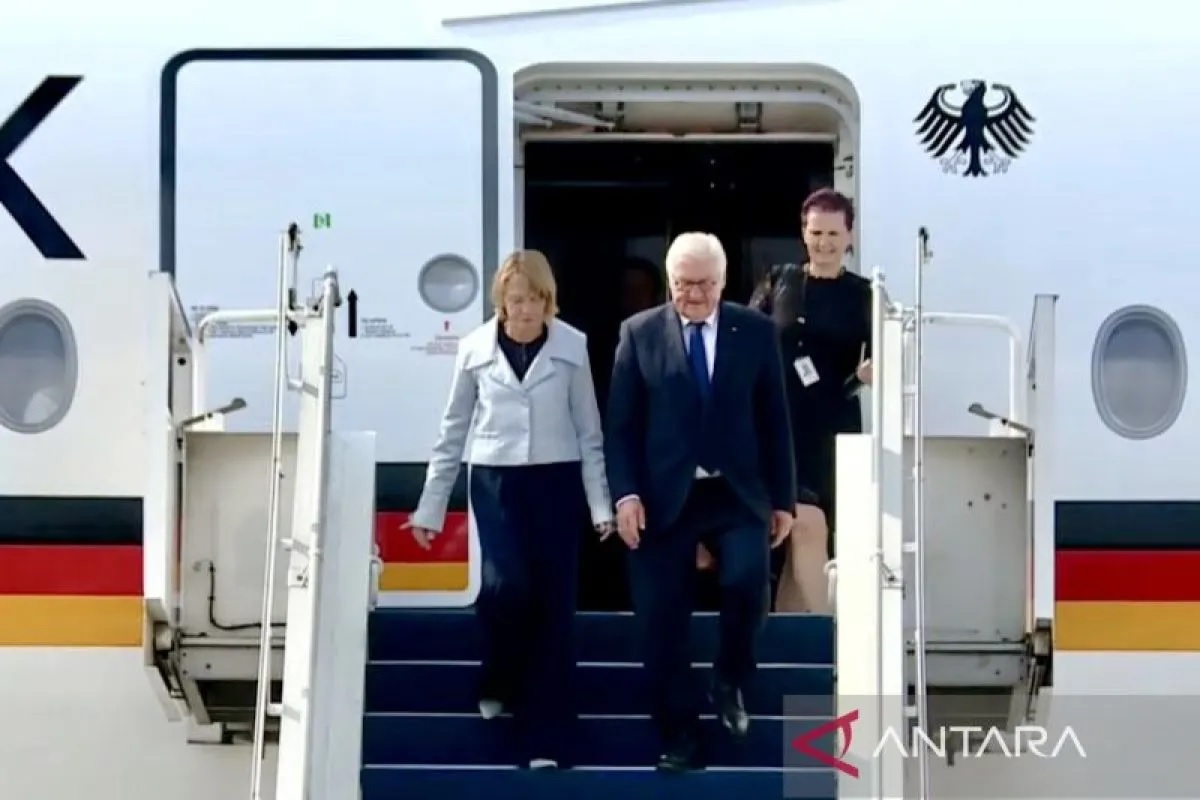 Presiden Jerman Frank-Walter Steinmeier Tiba di Jakarta, ...