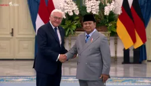 Presiden Prabowo Terima Kunjungan Presiden Jerman Frank-Walter Steinmeier di Istana