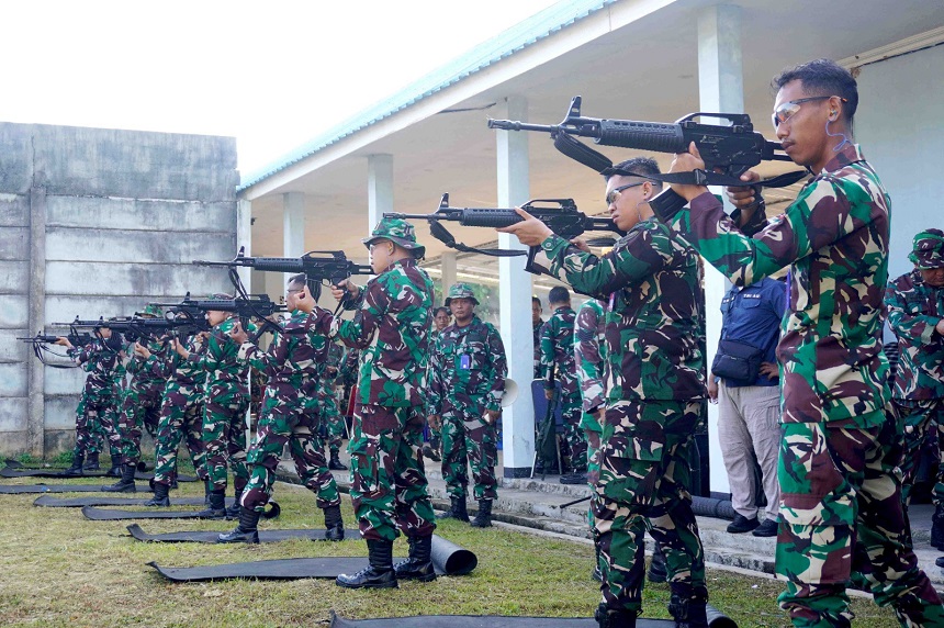Asah Ketangkasan Tempur, Lanud Sjamsudin Noor Gelar Latih...