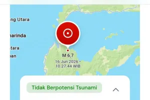 BMKG: Palu Diguncang Gempa Tektonik Daratan Magnitudo 6,7