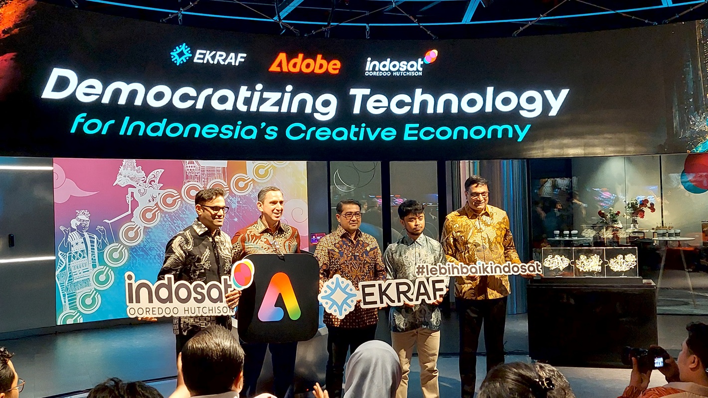 Kemenekraf, Indosat, dan Adobe Berkolaborasi Dorong Kreat...