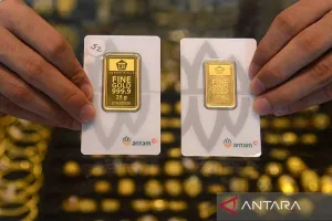 Harga Emas Antam Turun Lagi Jadi Rp2,673 Juta/Gram pada Jumat Ini 