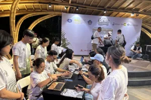 Wisatawan Asing Kepincut Fun Run di Hamparan Subak Jatiluwih