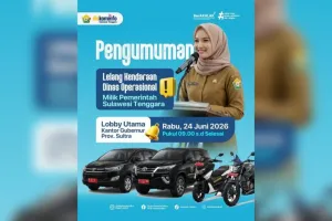 Sultra Lelang Aset Kendaraan Dinas, Langkah Strategis Tekan Belanja Daerah.