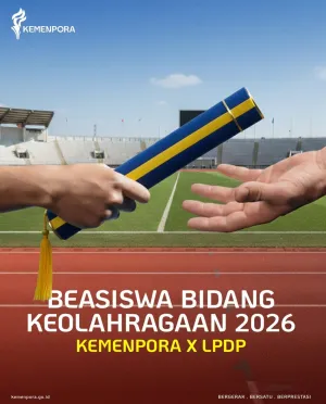 Beasiswa Kemenpora-LPDP Dibuka: Cek Jalur S2-S3, Syarat, dan Link Daftar