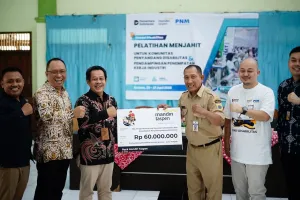 Buka Jalan Difabel, Bank Mandiri Taspen dan PNM Hadirkan Pelatihan Vokasi di Brebes.
