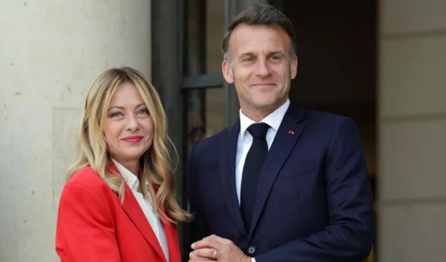 Macron Menjamu Meloni setelah Perselisihan PM Italia itu ...