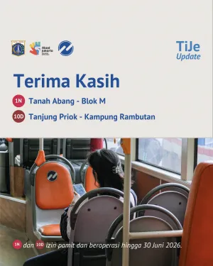 Mulai 1 Juli 2026, Transjakarta Resmi Setop Operasional Rute 1N dan 10D
